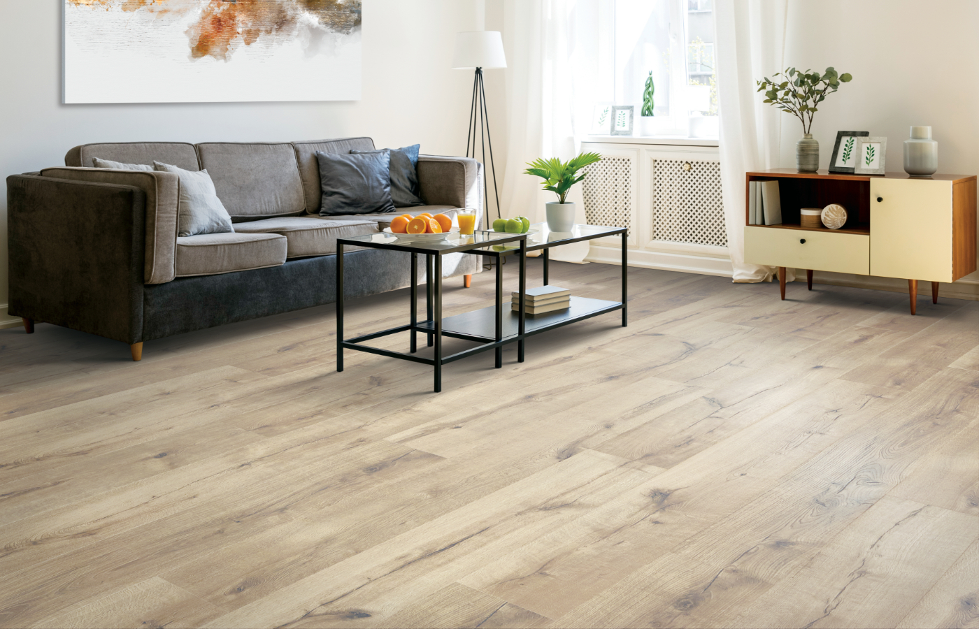 laminate wood flooring in living room
